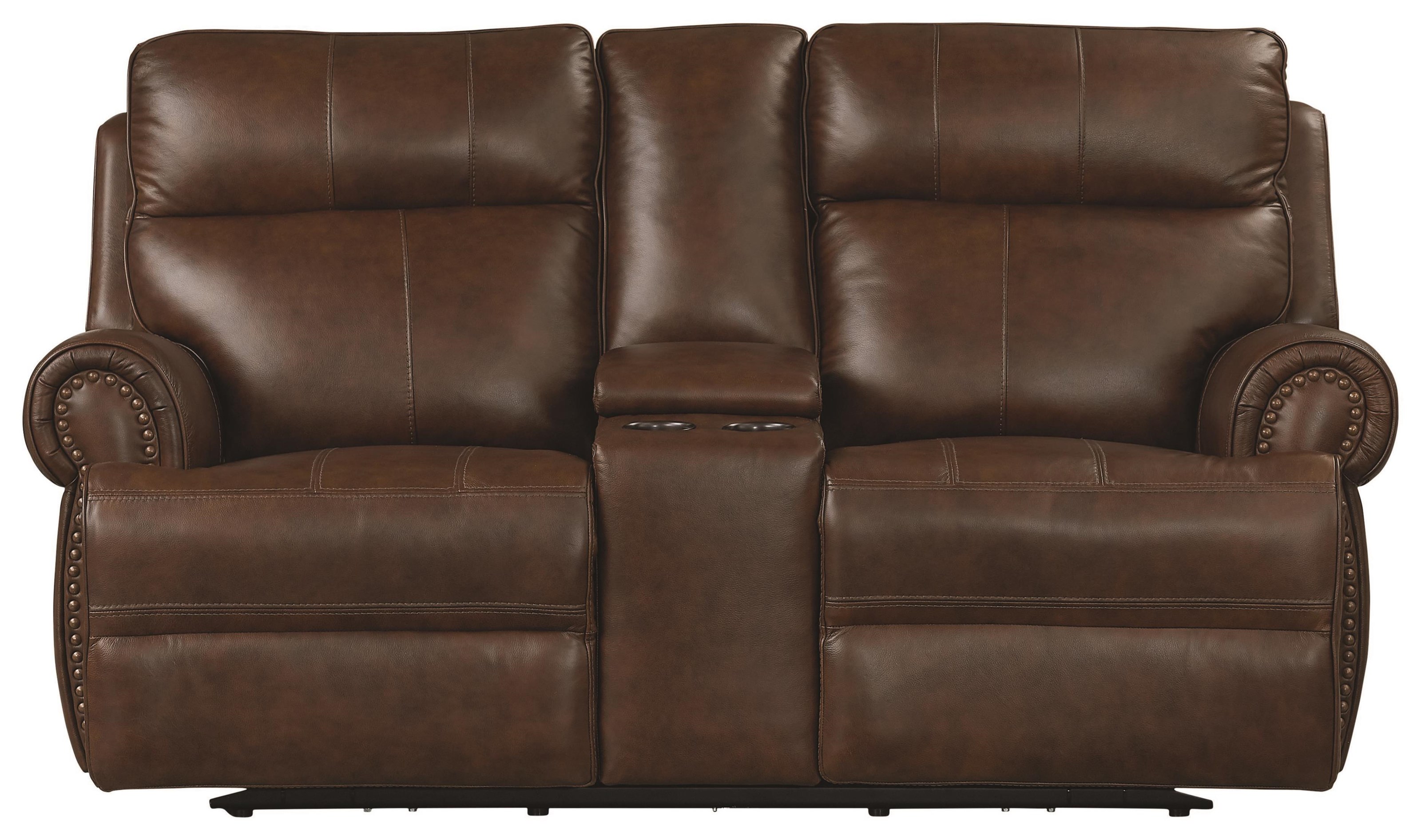 Badcock reclining loveseat with console cheap